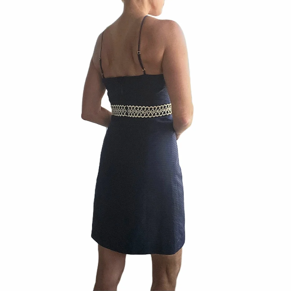 LILLY PULITZER Trista Shift Dress in True Navy - Picture 9 of 13